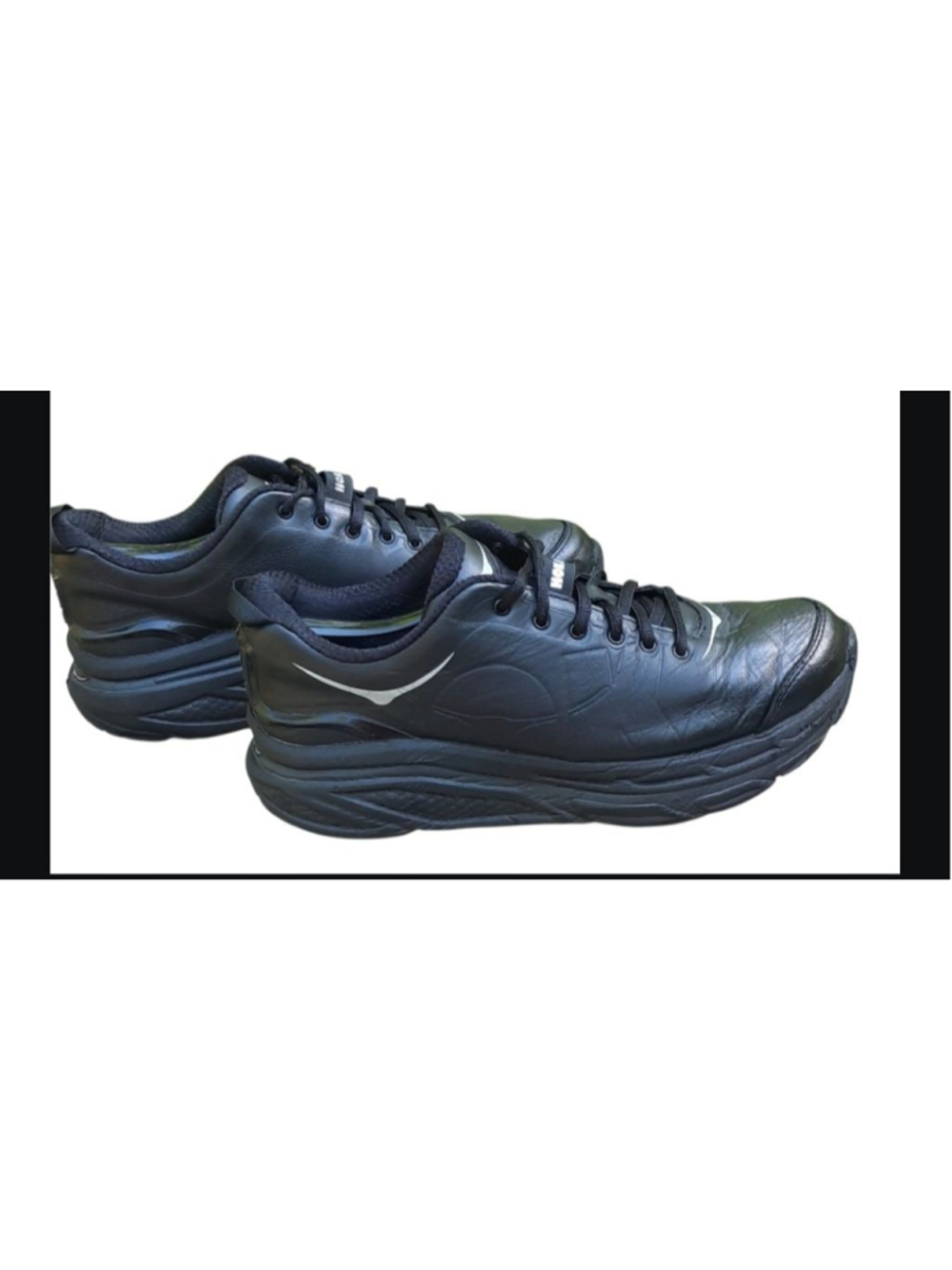 Hoka one valor Womens size 9.5
shoes black leather walking
running sneakers
